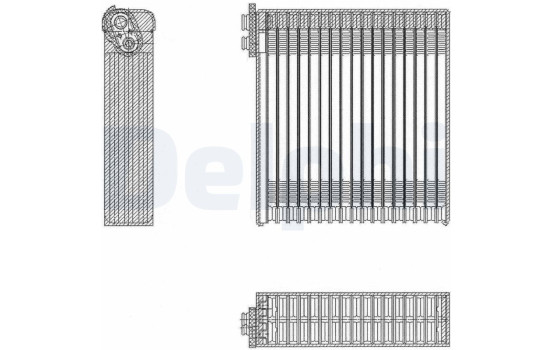 Evaporator, air conditioning