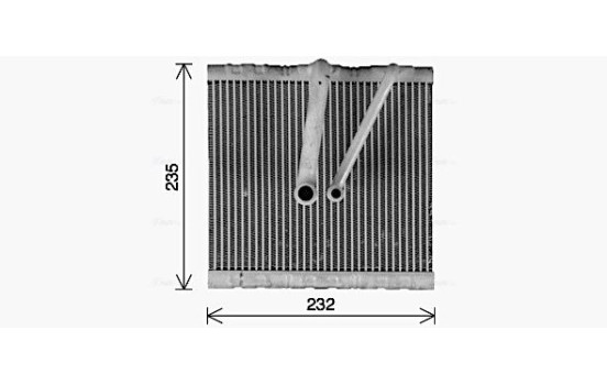 Evaporator, air conditioning