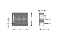 Evaporator, air conditioning