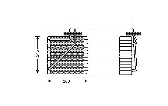 Evaporator, air conditioning