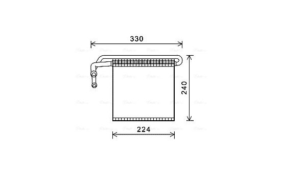 Evaporator, air conditioning