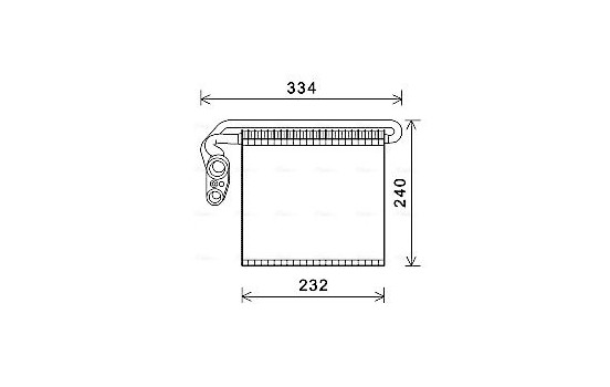 Evaporator, air conditioning