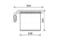 Evaporator, air conditioning