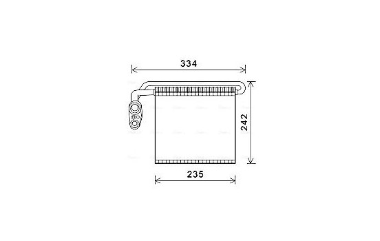 Evaporator, air conditioning