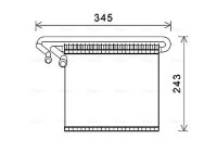 Evaporator, air conditioning