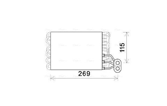 Evaporator, air conditioning