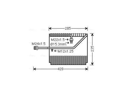 Evaporator, air conditioning