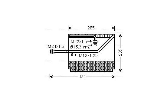 Evaporator, air conditioning