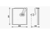 Evaporator, air conditioning