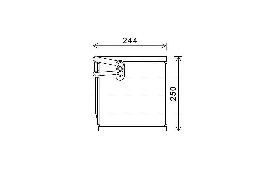 Evaporator, air conditioning