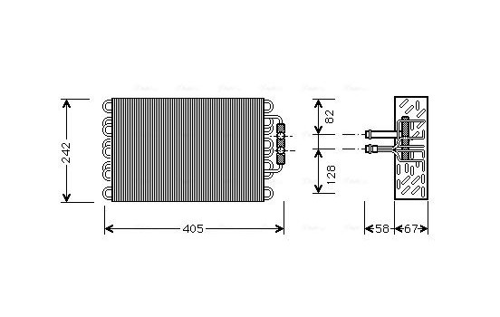 Evaporator, air conditioning