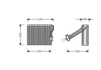 Evaporator, air conditioning