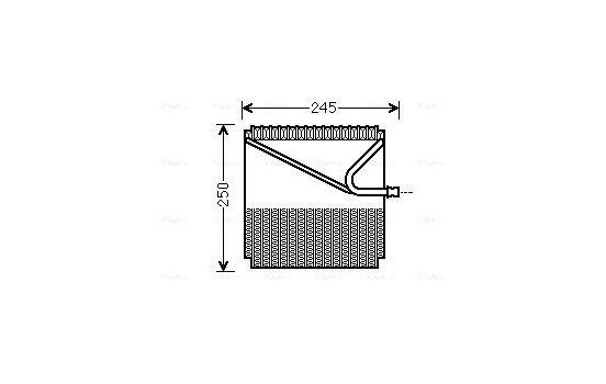 Evaporator, air conditioning