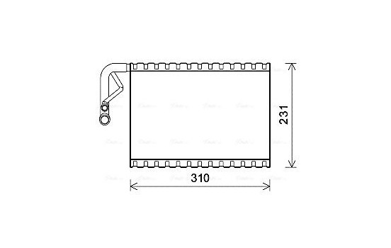 Evaporator, air conditioning