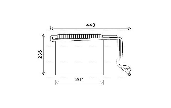 Evaporator, air conditioning