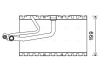 Evaporator, air conditioning