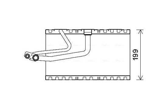 Evaporator, air conditioning