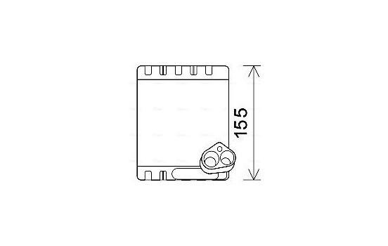 Evaporator, air conditioning