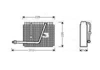 Evaporator, air conditioning
