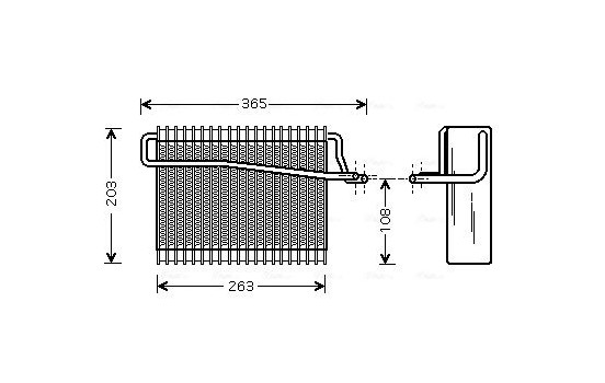 Evaporator, air conditioning