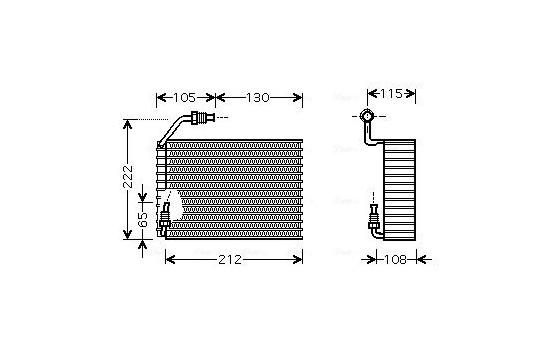 Evaporator, air conditioning