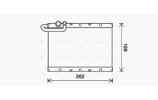 Evaporator, air conditioning