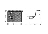 Evaporator, air conditioning