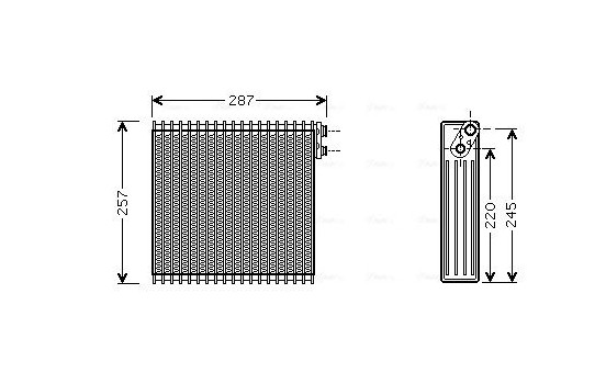 Evaporator, air conditioning