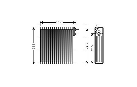 Evaporator, air conditioning