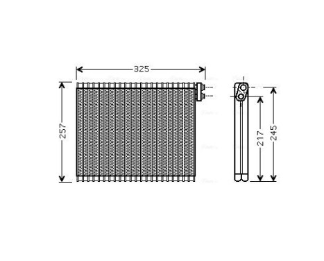 Evaporator, air conditioning