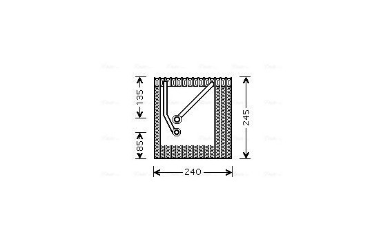 Evaporator, air conditioning