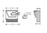 Evaporator, air conditioning