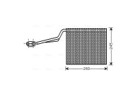 Evaporator, air conditioning