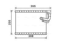 Evaporator, air conditioning