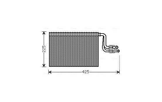 Evaporator, air conditioning