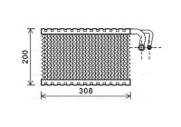 Evaporator, air conditioning