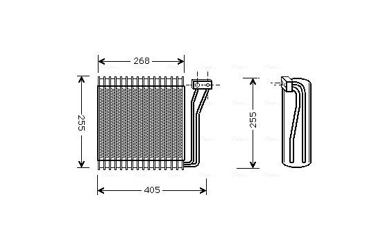 Evaporator, air conditioning