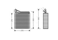 Evaporator, air conditioning