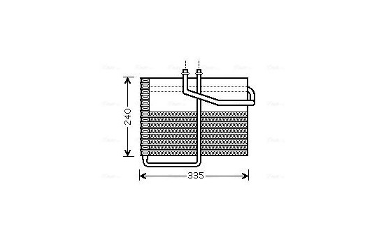 Evaporator, air conditioning