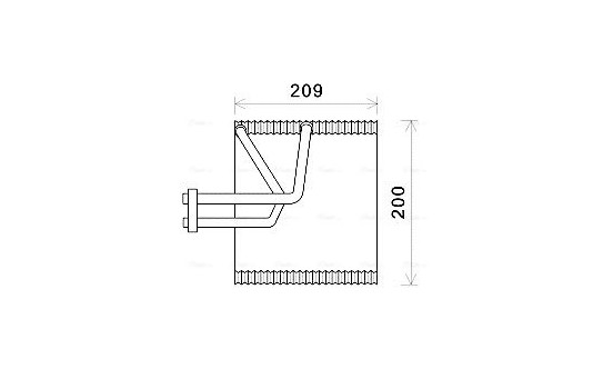 Evaporator, air conditioning
