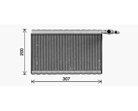 Evaporator, air conditioning