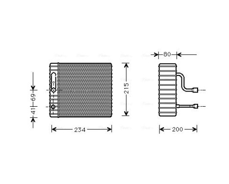 Evaporator, air conditioning, Image 2