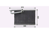 Evaporator, air conditioning