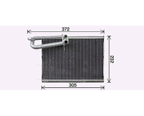 Evaporator, air conditioning