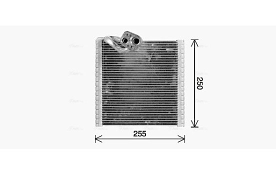 Evaporator, air conditioning