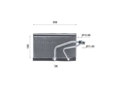 Evaporator, air conditioning, Image 10