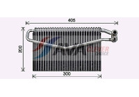 Evaporator, air conditioning