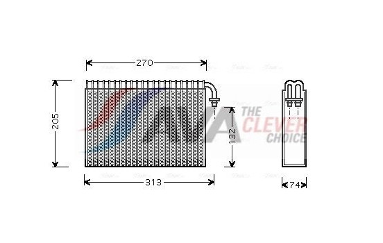 Evaporator, air conditioning, Image 2