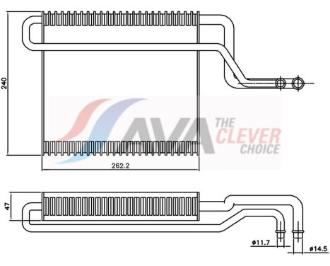 Evaporator, air conditioning