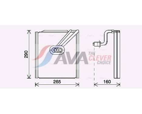 Evaporator, air conditioning